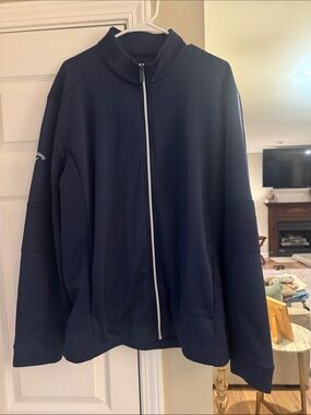 Callaway Dark Navy Full-Zip Golf Jacket